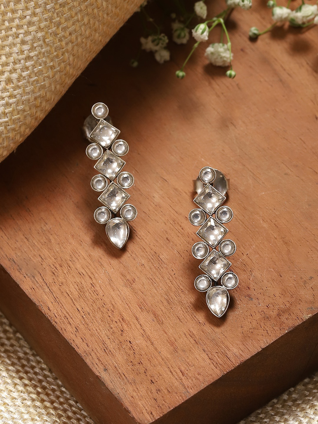 

Biba Silver-Plated Studs Earrings
