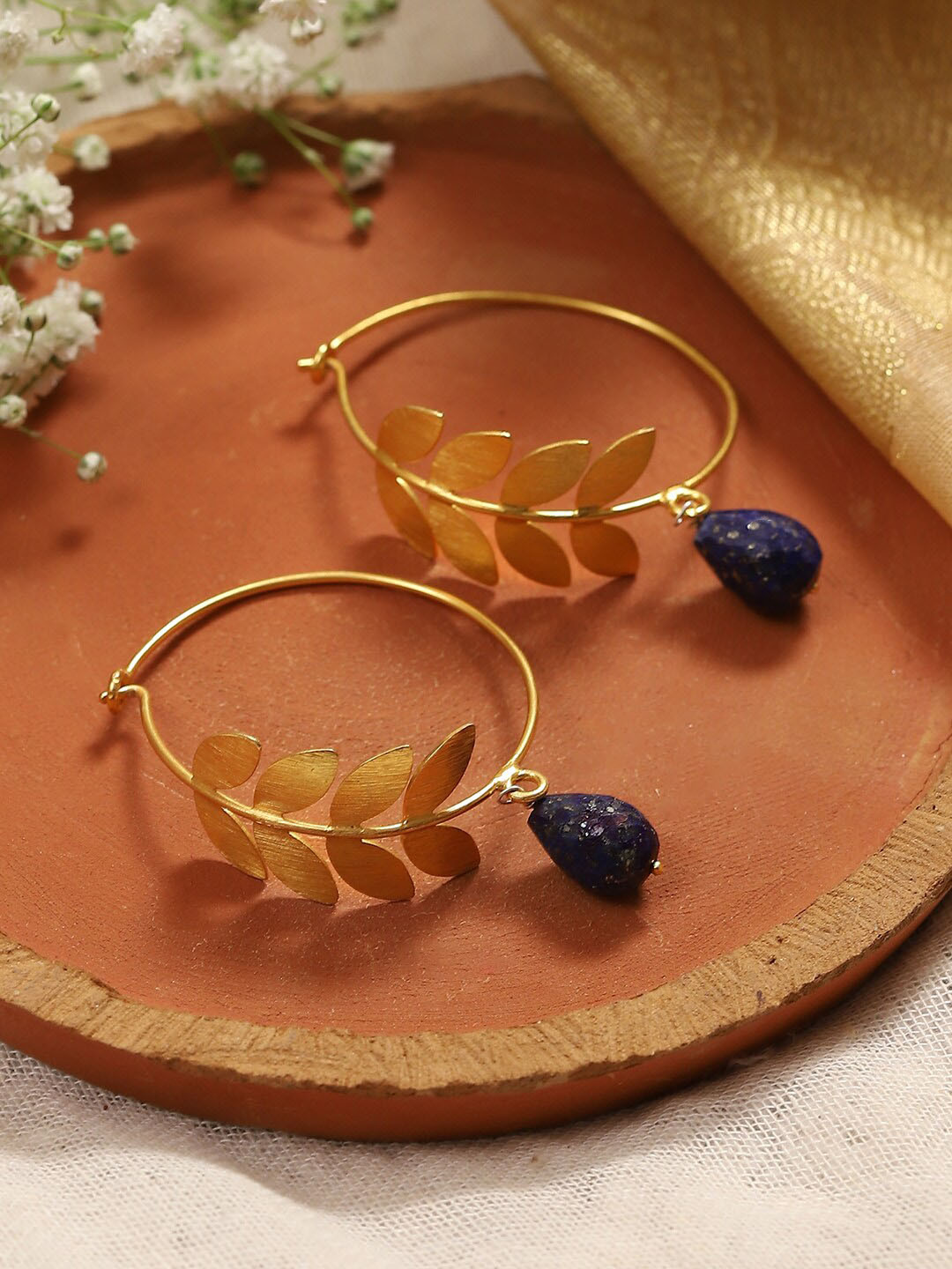 

Biba Gold Plated Silver Hoop Earrings