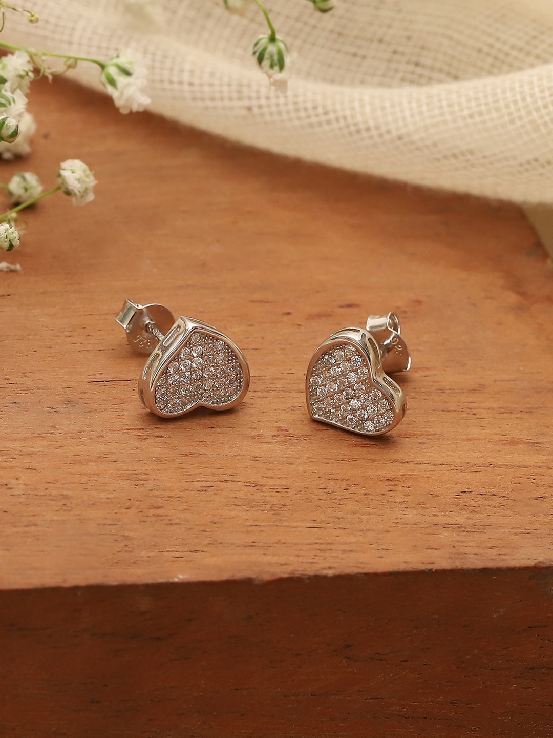 

Biba Contemporary Studs Earrings, Silver