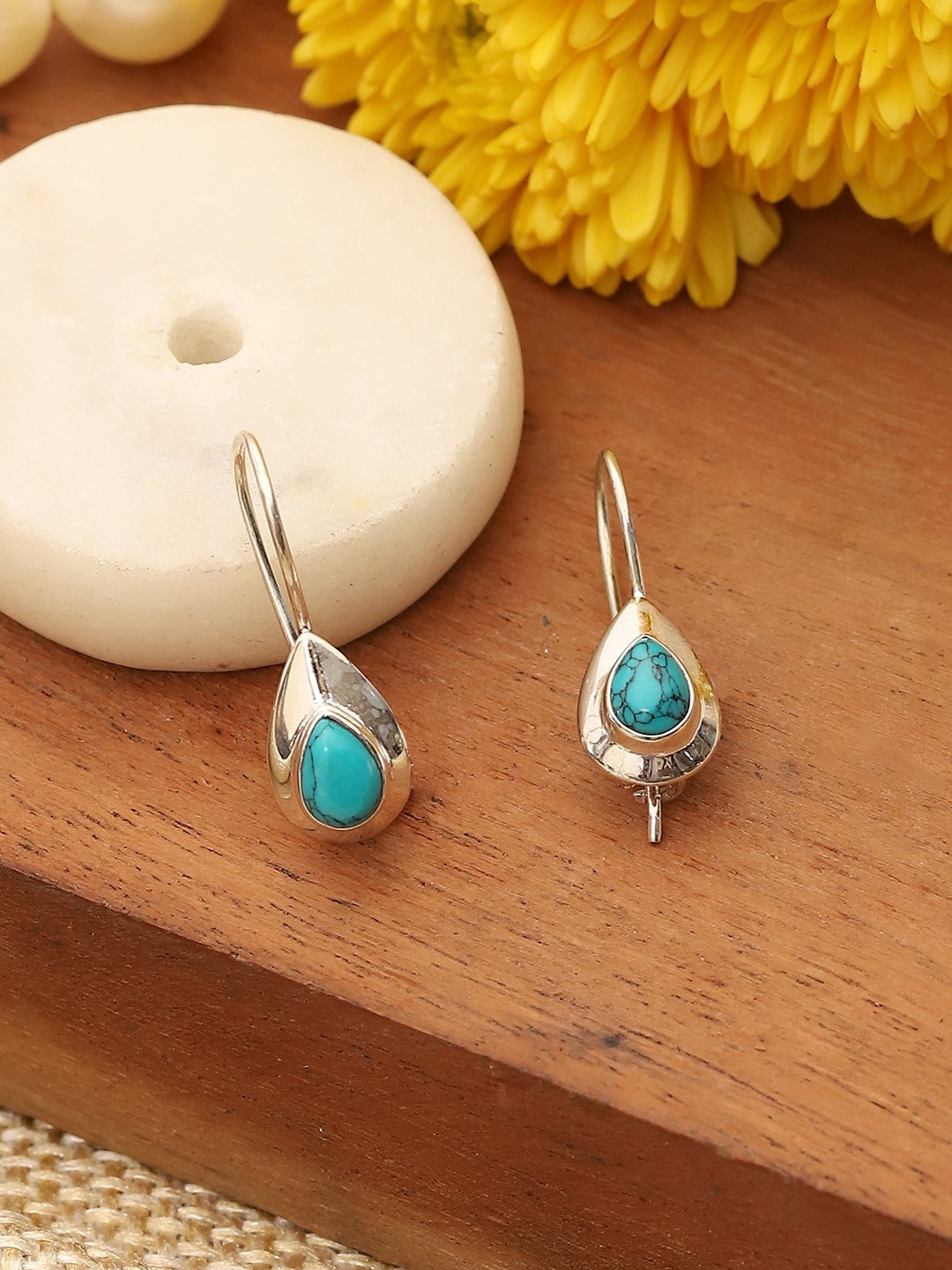 

Biba Contemporary Drop Earrings, Turquoise blue