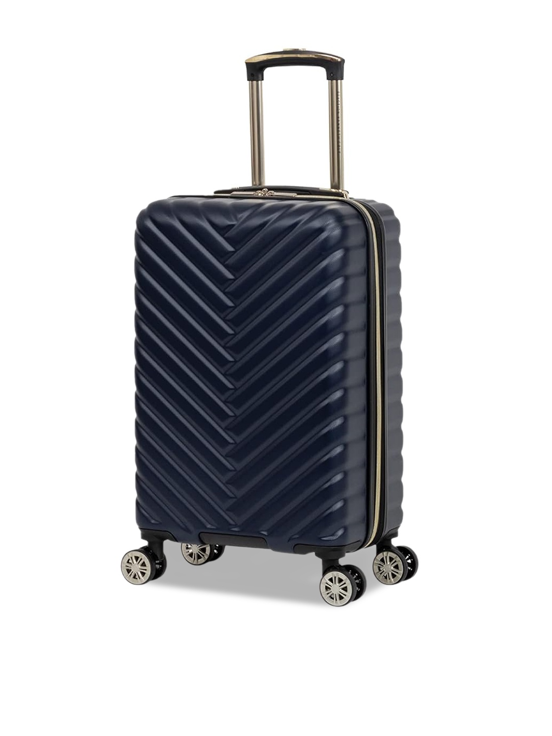 

Kenneth Cole Textured Hard-Sided Trolley Suitcase 20-Inch, Navy blue