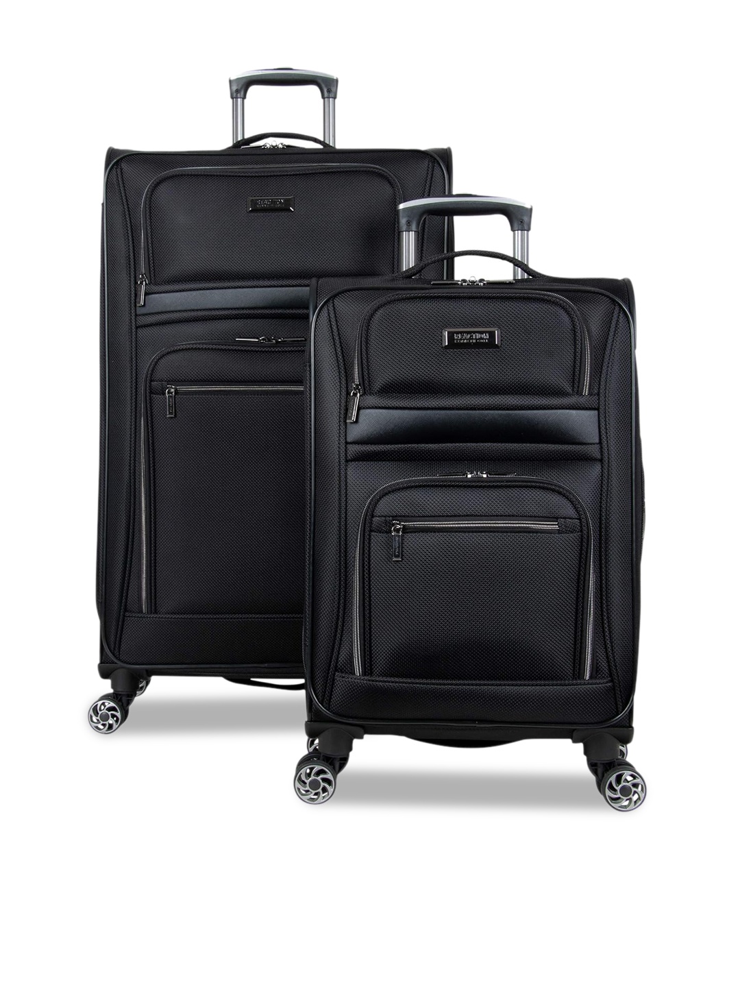 

Kenneth Cole Set Of 2 Soft-Sided Trolley Bags, Black