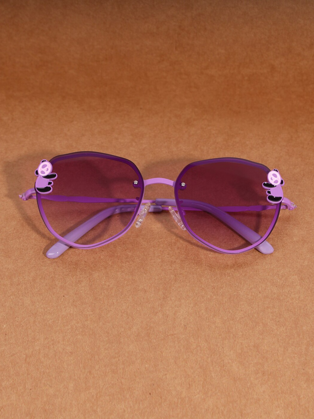 

DukieKooky Unisex Kids Lens Oval Sunglasses with UV Protected Lens DKSG418D, Purple