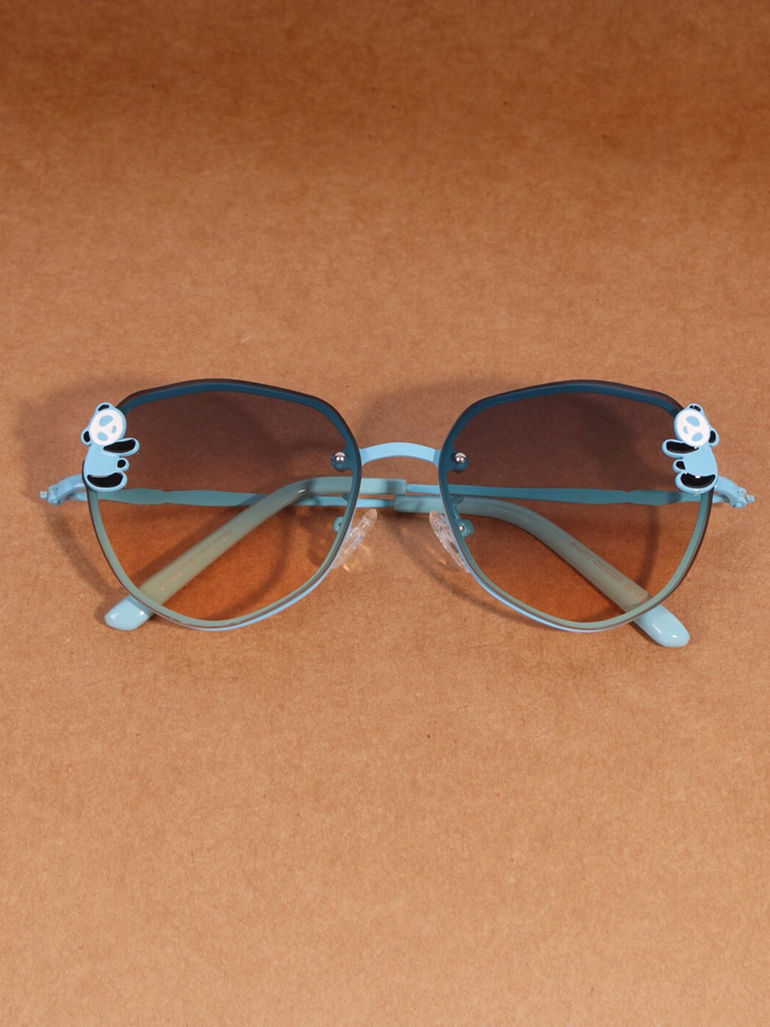 

DukieKooky Kids Blue Lens & Blue Oval Sunglasses with UV Protected Lens
