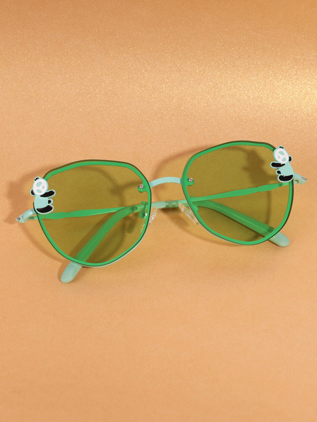 

DukieKooky Unisex Kids Round Sunglasses with UV Protected Lens DKSG418F, Green