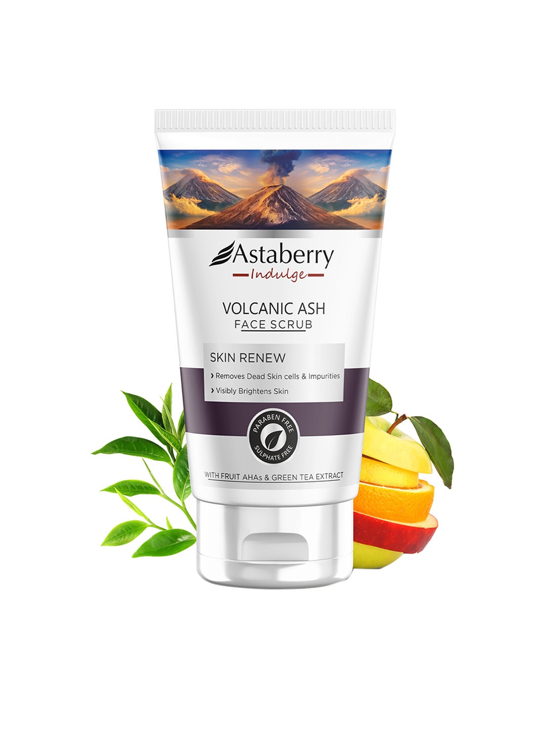 

Astaberry Indulge Volcanic Ash Face Scrub for Smoothing Skin - 100 ml, White