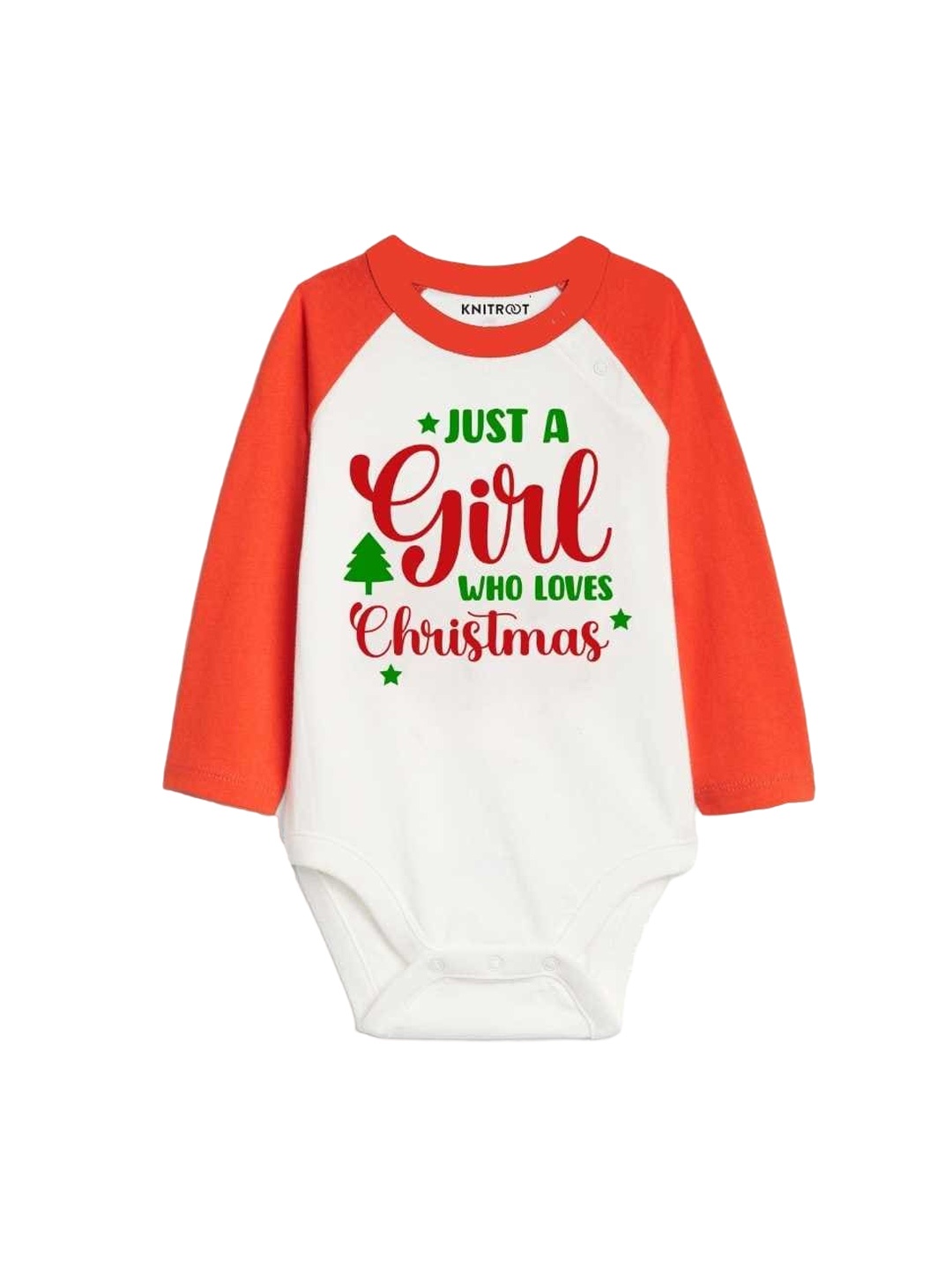 

KNITROOT Infants Graphic Printed Cotton Bodysuit, White