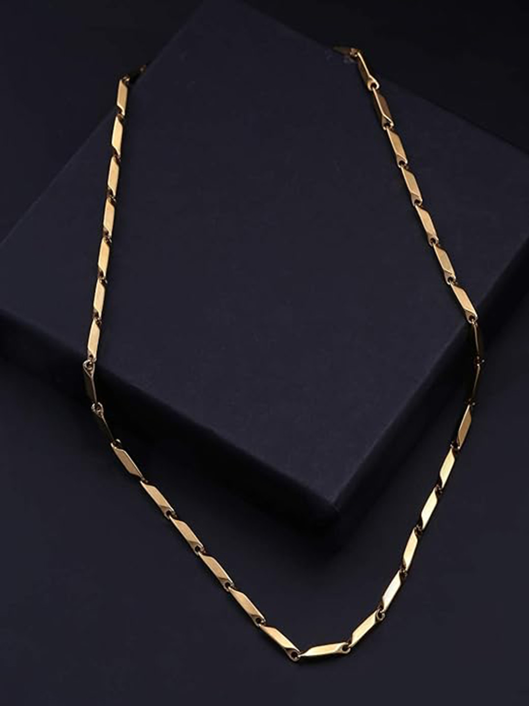 

KRYSTALZ Men Stainless Steel Gold Plated Chain