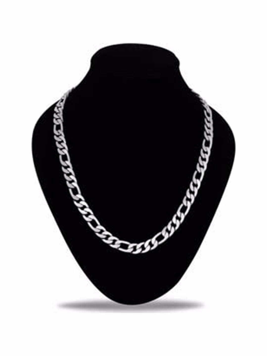 

KRYSTALZ Men Stainless Steel Silver Plated Link Chain