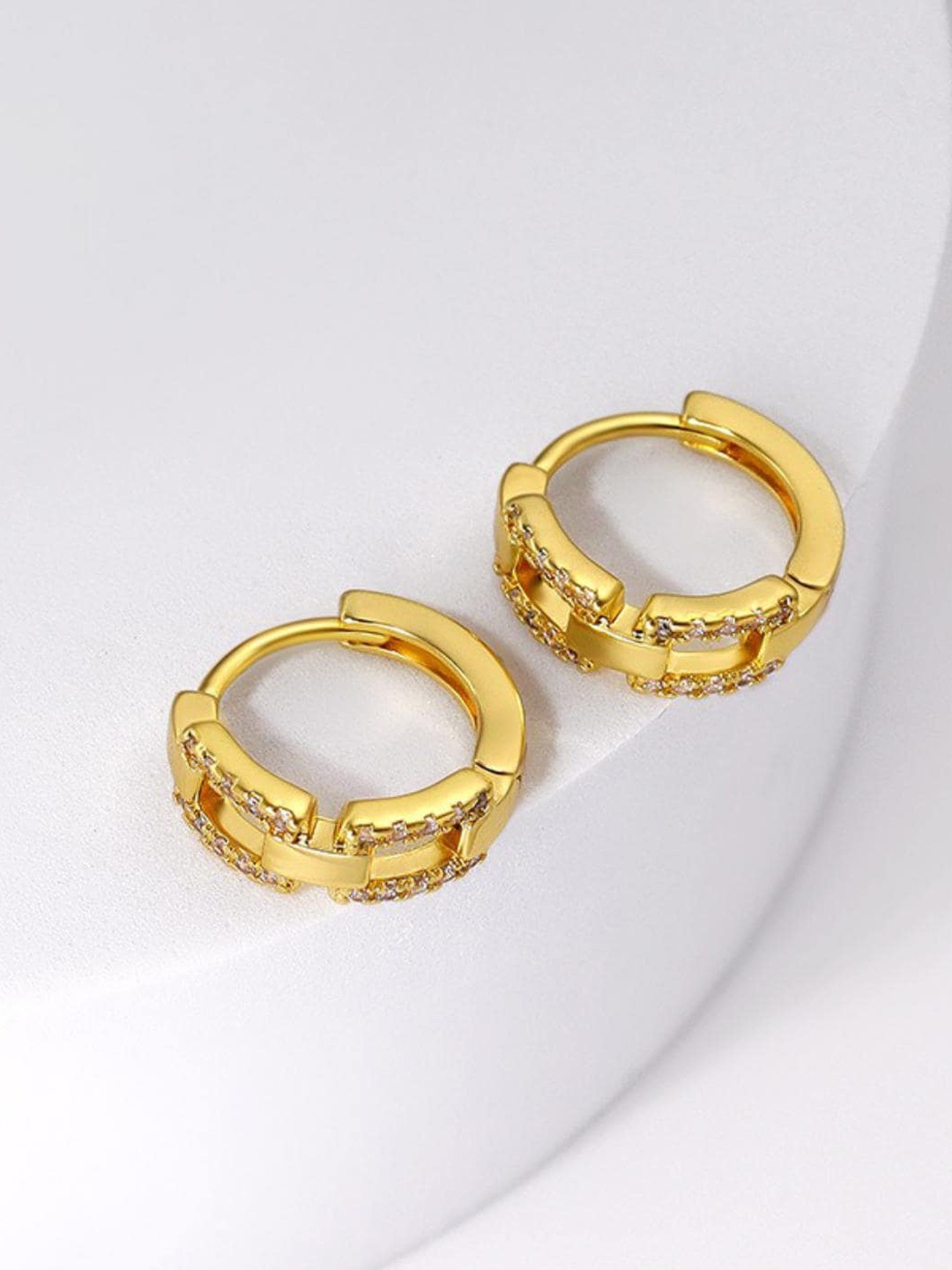 

MYKI Gold-Plated Circular Hoop Earrings