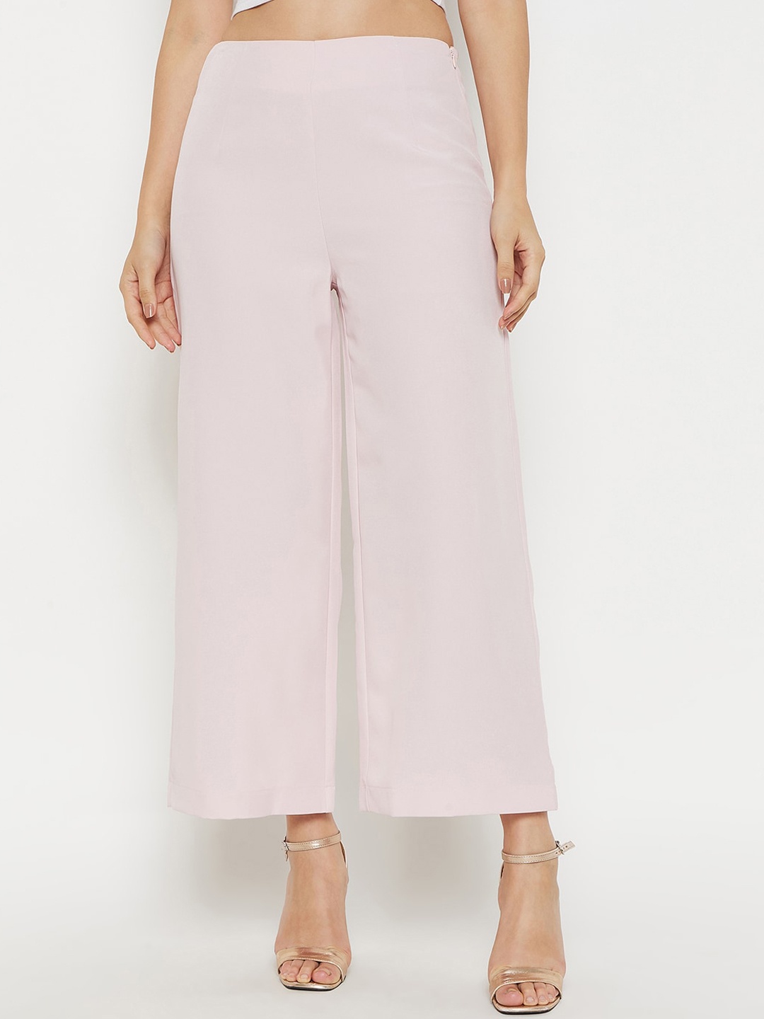 

Madame Women Mid Rise Parallel Trousers, Brown