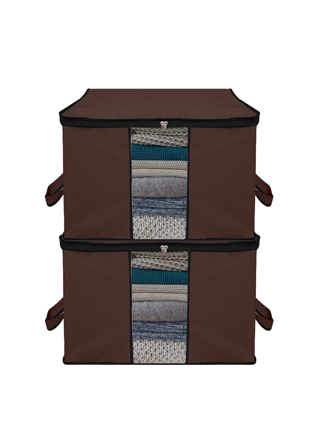 

Kuber Industries Brown 2-Pieces Non Woven Storage Bags