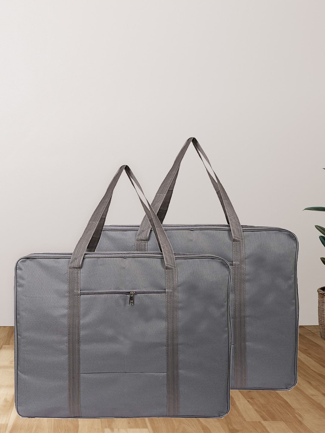 

Kuber Industries Grey 2 Pieces Storage Bag Organiser