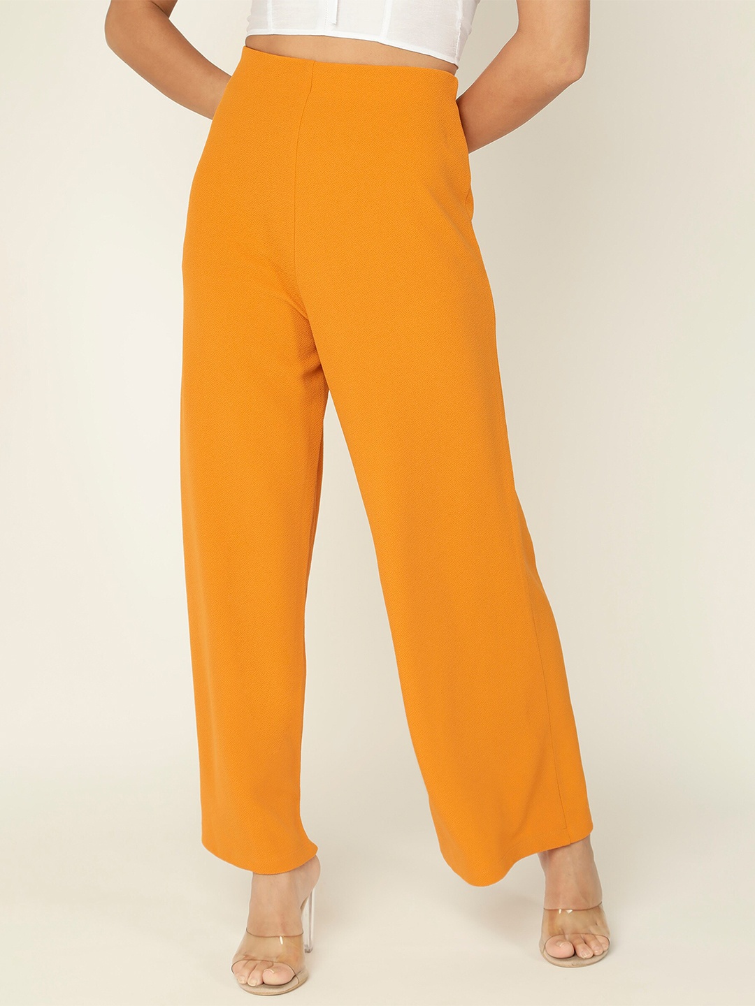 

DressBerry Women Wide Leg Palazzos, Yellow