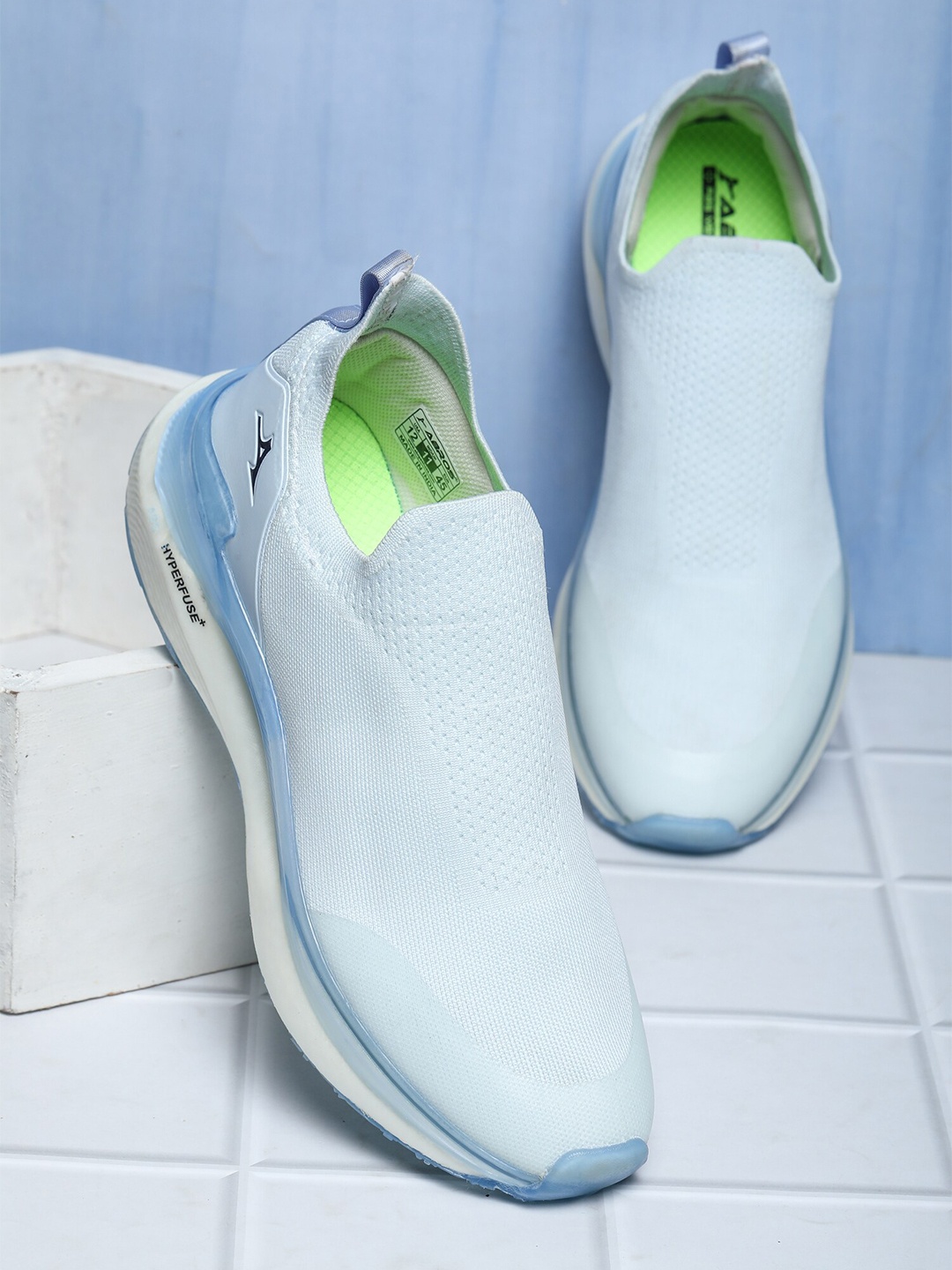 

ABROS Men Delite Slip-On Running Shoes, White