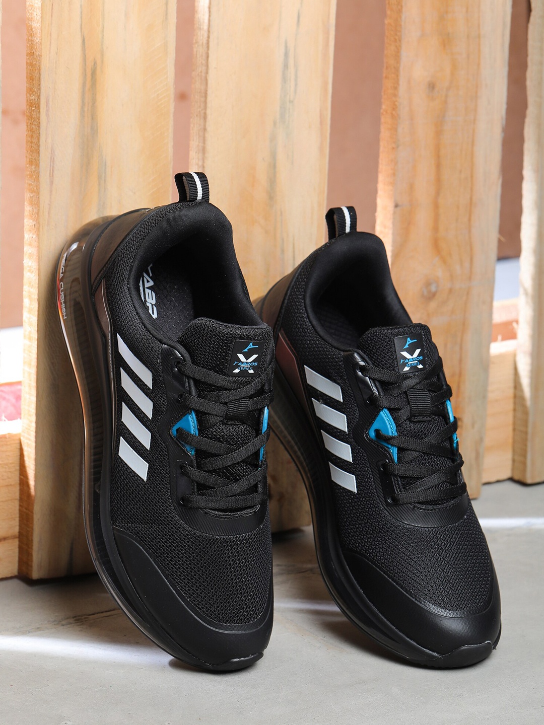 

ABROS Men BIG BANG Mesh Running Shoes, Black