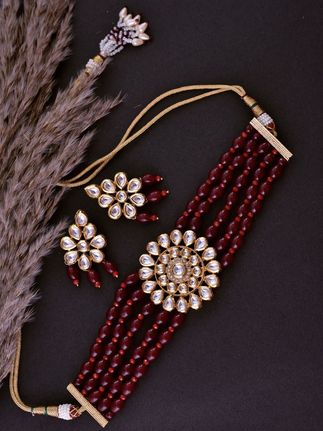 

Swabhimann Jewellery Gold Plated Jewellery Set