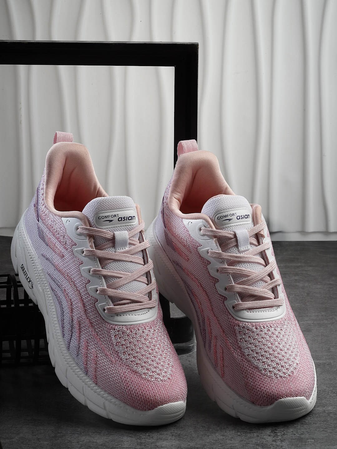 

ASIAN Women Superfly-06 Lace-Up Running Shoes, Mauve