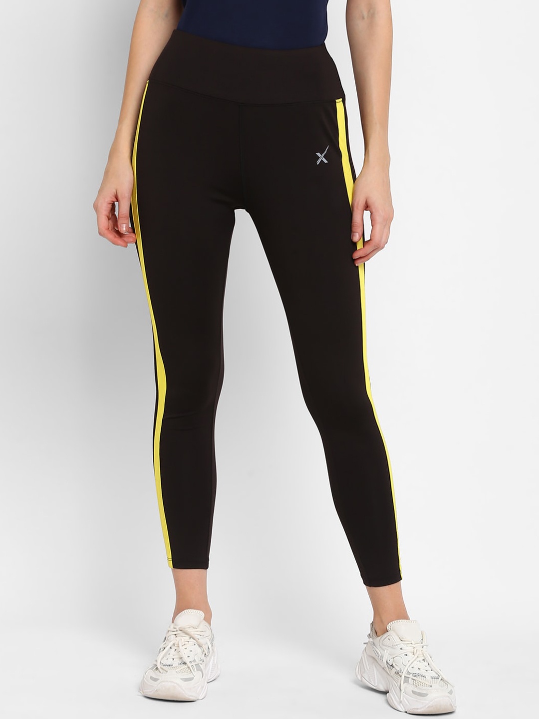 

HRX by Hrithik Roshan Women Slim-Fit Ankle-Length Gym Tights, Black