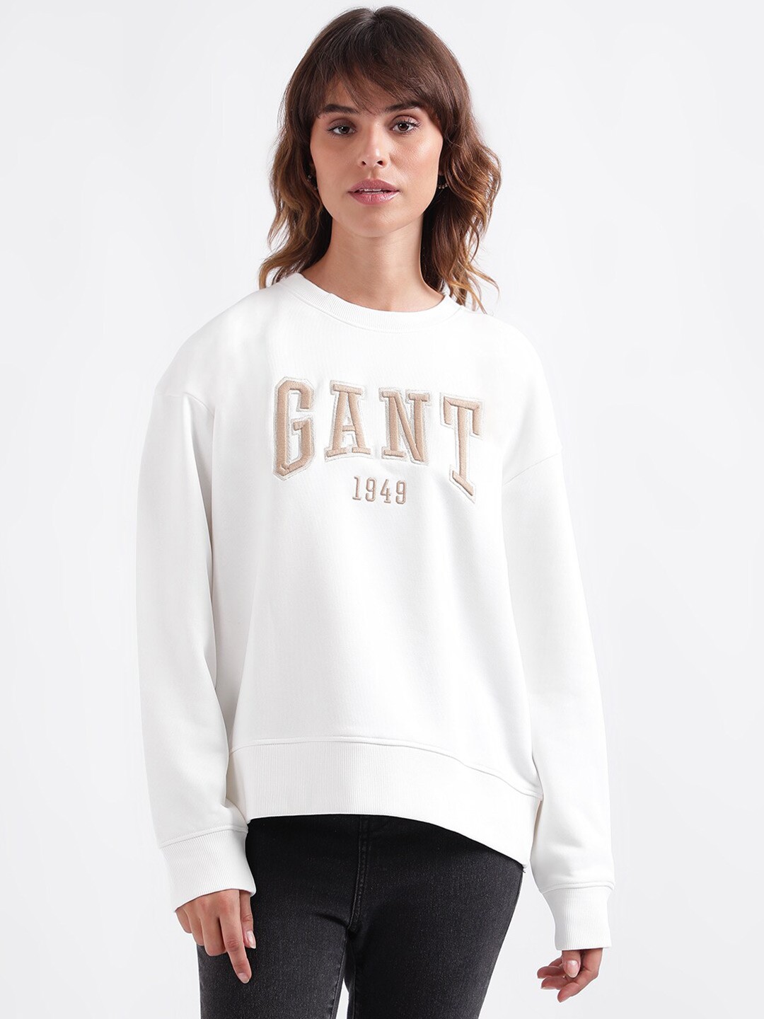 

GANT Printed Sweatshirt, White