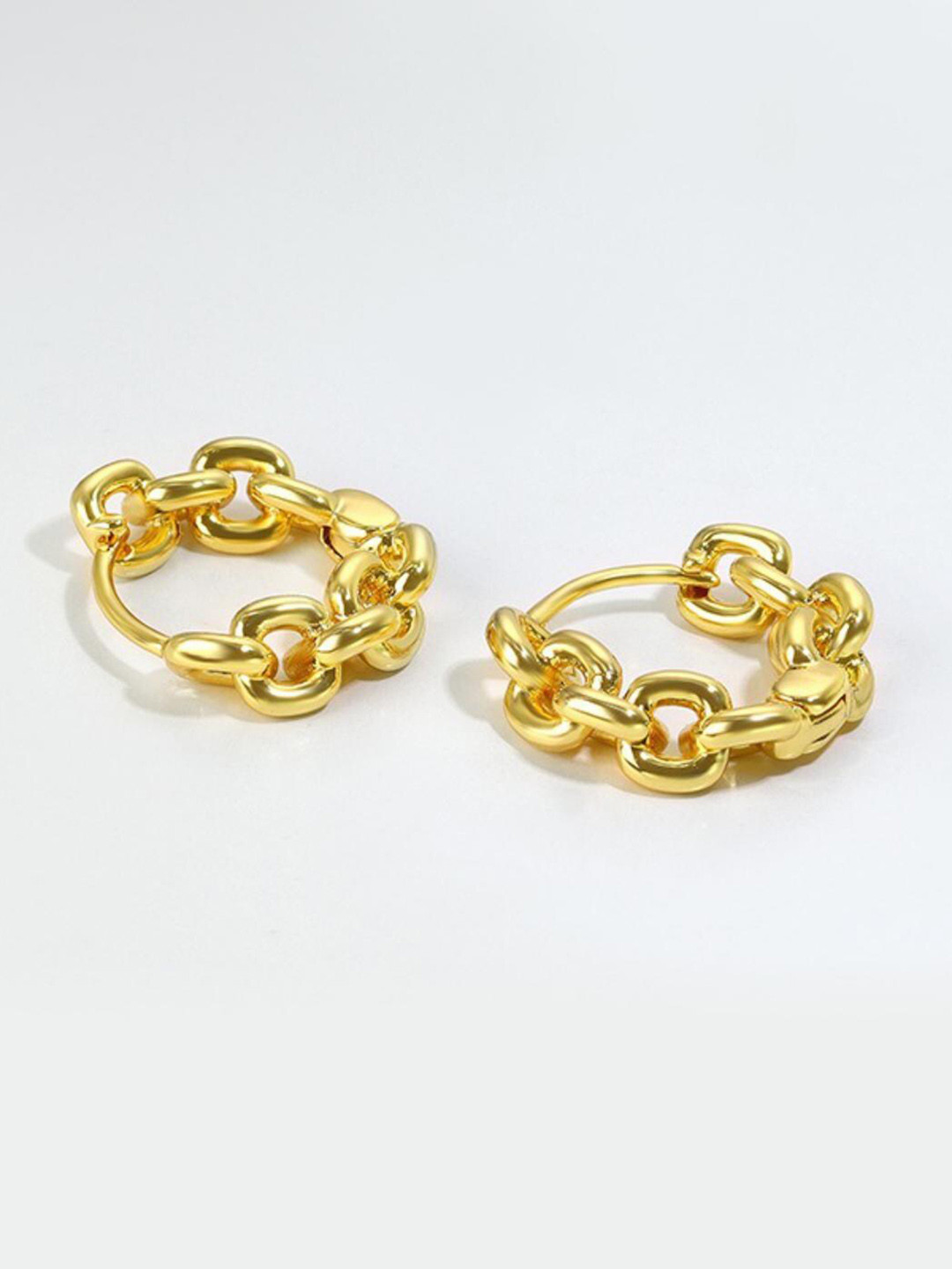 

MYKI Gold-Plated Contemporary Hoop Earrings