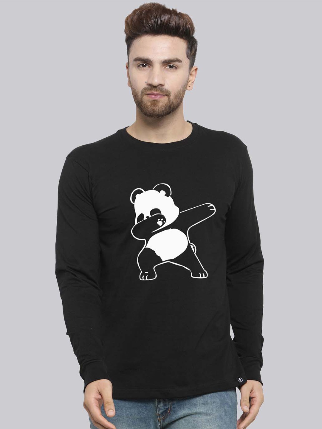 

Friskers Graphic Printed Pure Cotton T-shirt, Black