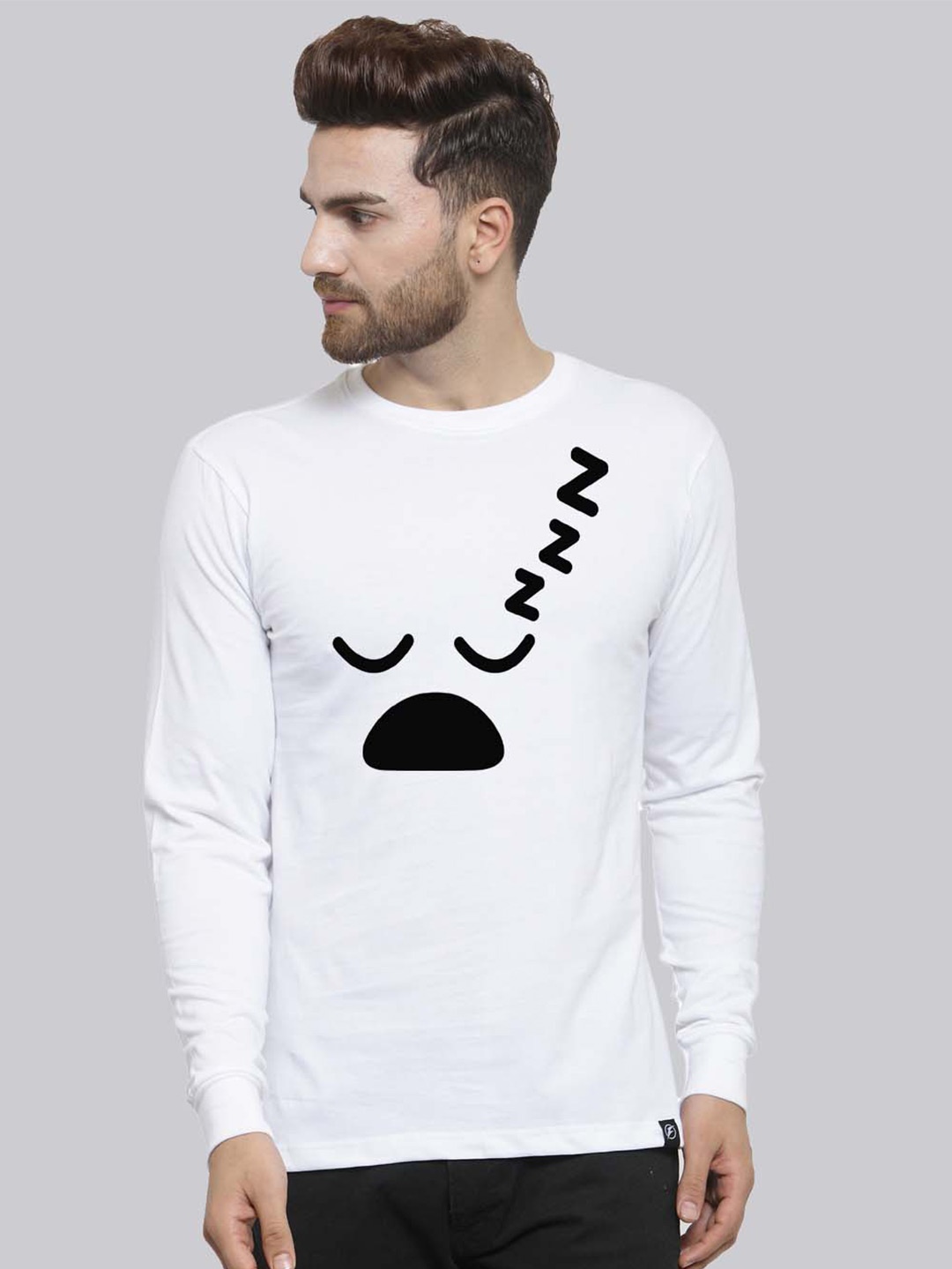 

Friskers Graphic Printed Pure Cotton T-shirt, White