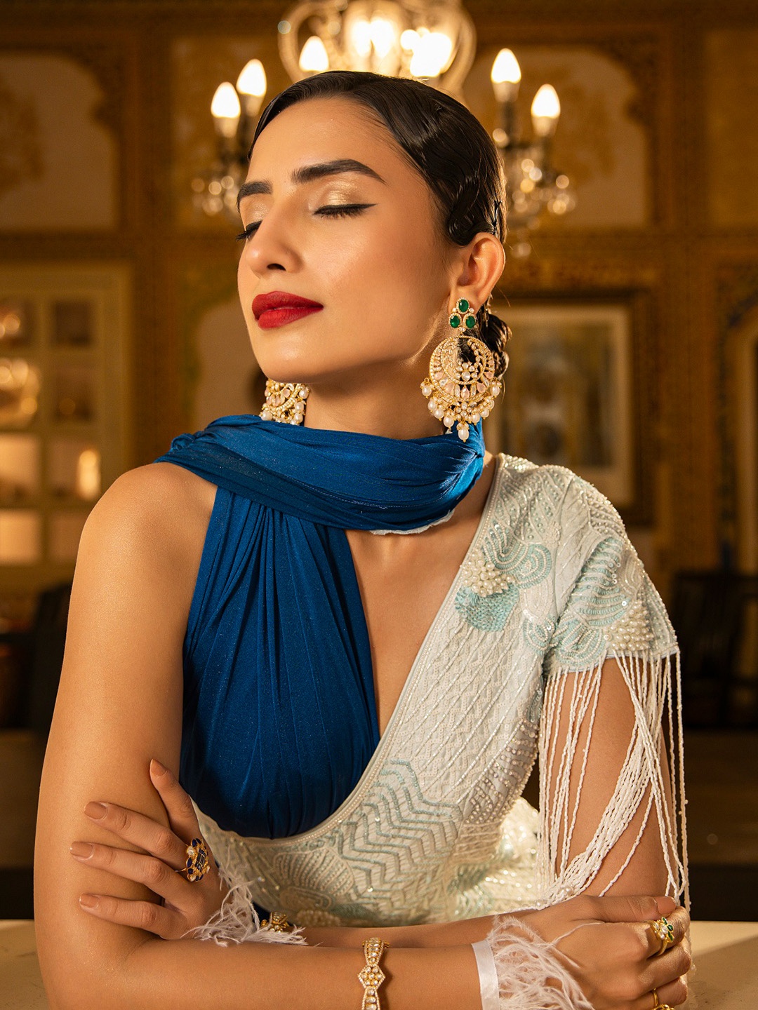 

Kicky And Perky 925 Sterling Silver Gold-Plated Contemporary Chandbalis