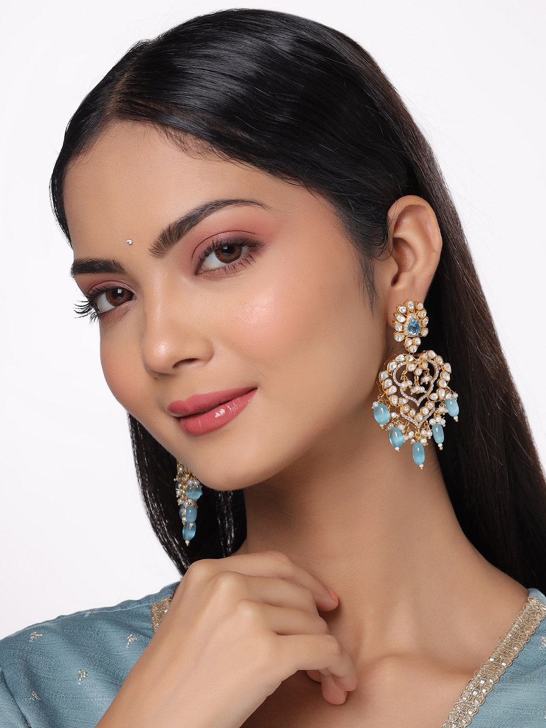

Kicky And Perky 925 Sterling Silver Gold-Plated Contemporary Drop Earrings