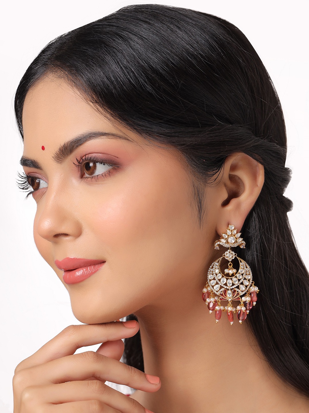

Kicky And Perky 925 Sterling Silver Gold-Plated Contemporary Chandbalis