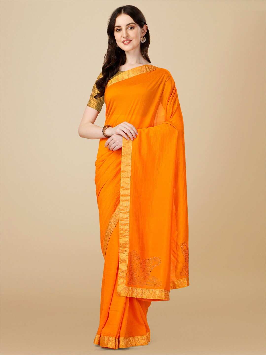 

KALINI Zari Pure Silk Saree, Yellow
