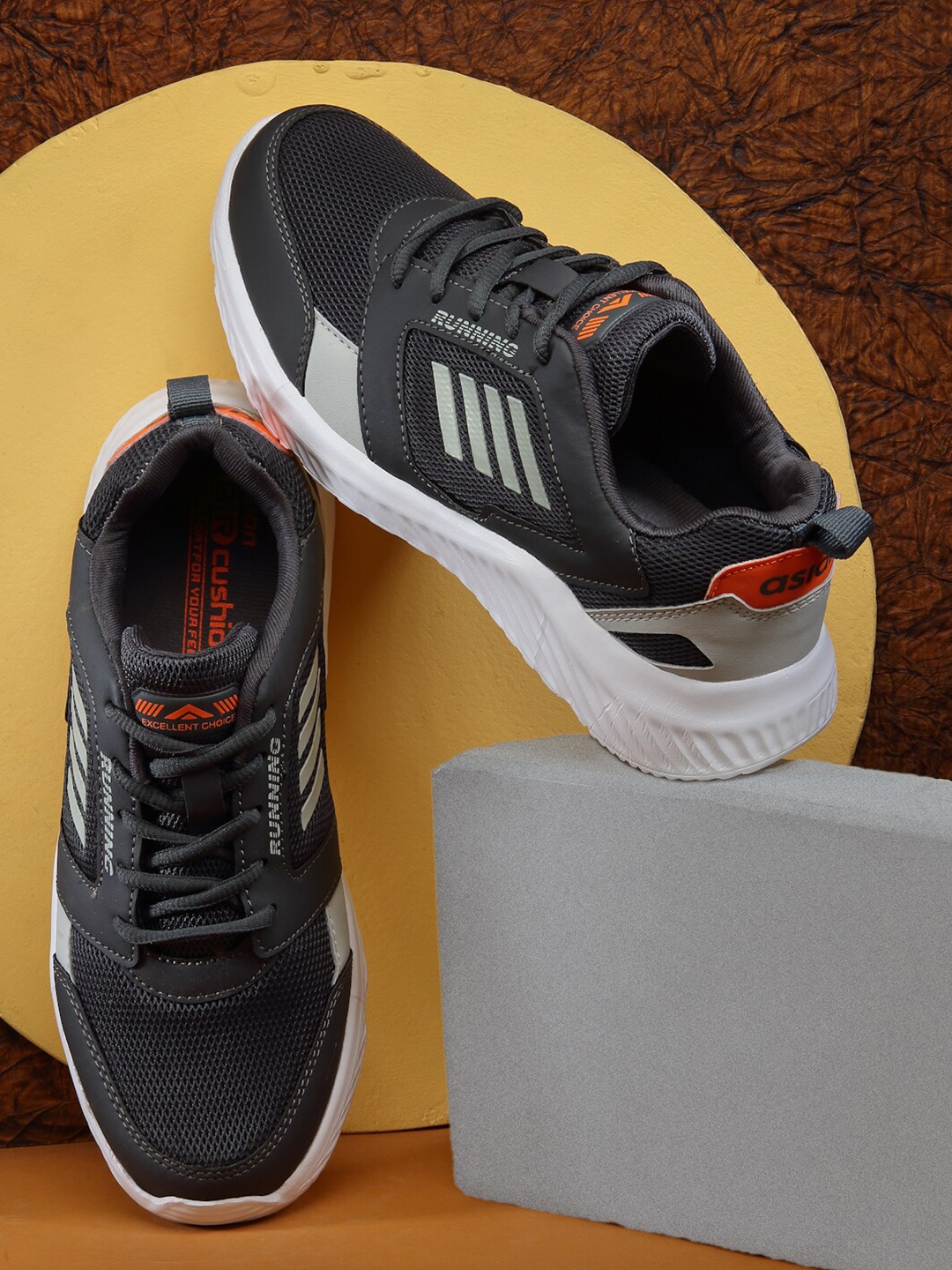 

ASIAN Men BLADE-13 Mesh Running Shoes, Grey