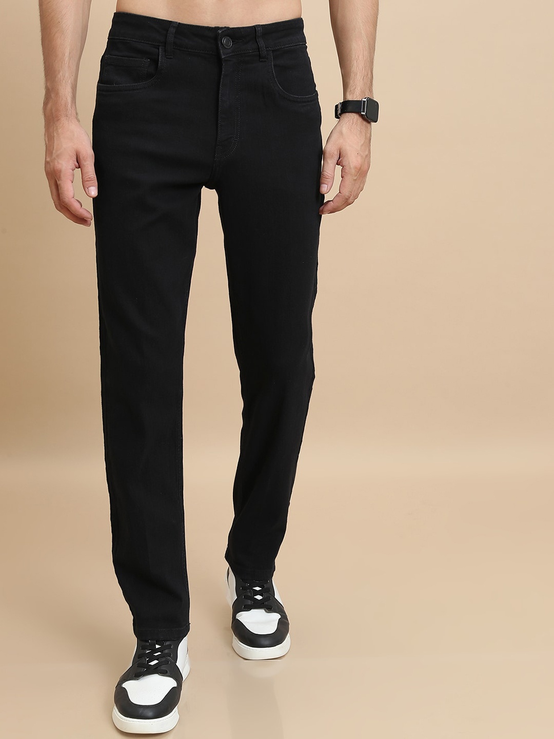 

HIGHLANDER Men Black Slim Fit Stretchable Jeans
