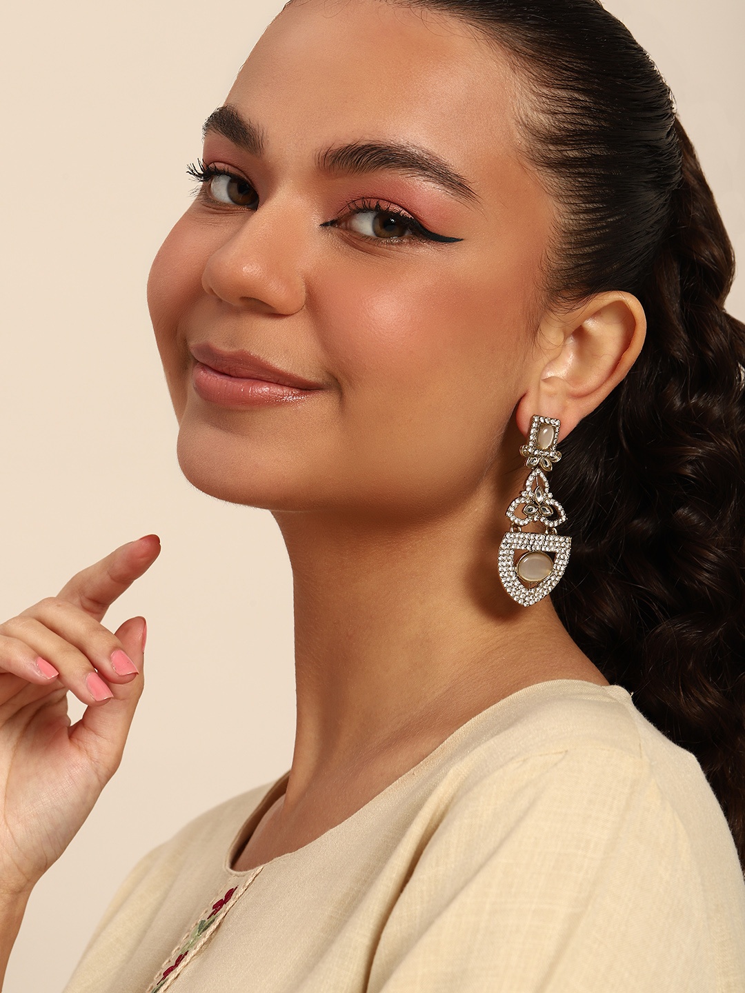 

Anouk Teardrop Shaped Drop Earrings, Gold