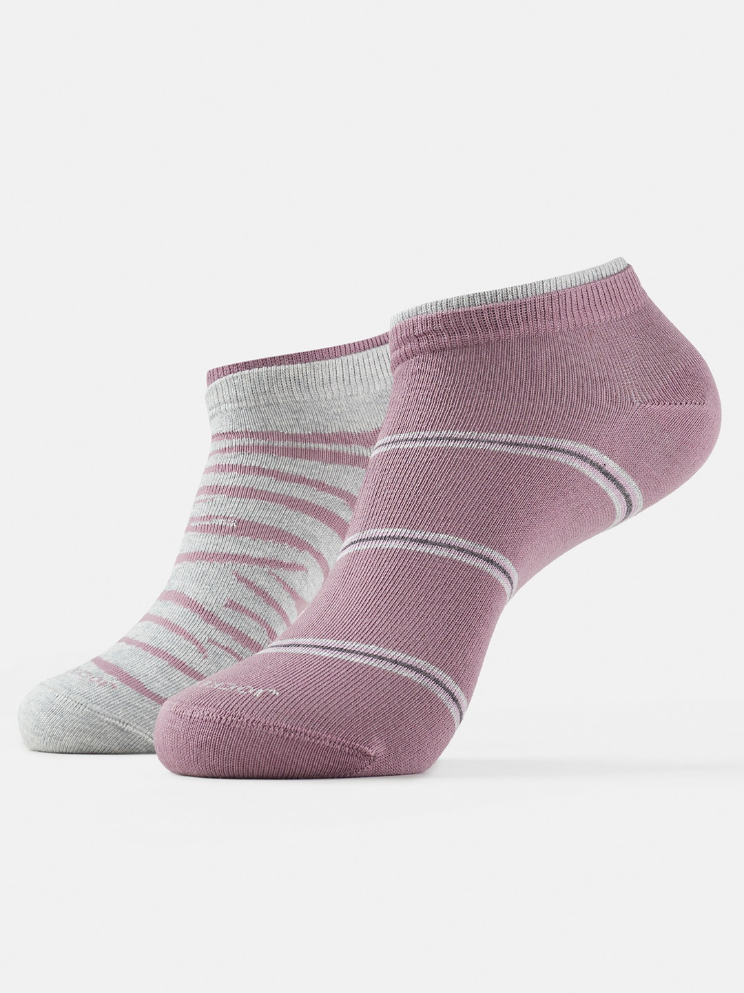 

Jockey Pack Of 2 Compact Cotton Stretch Low Show Socks with StayFresh Treatment-7480, Grey melange