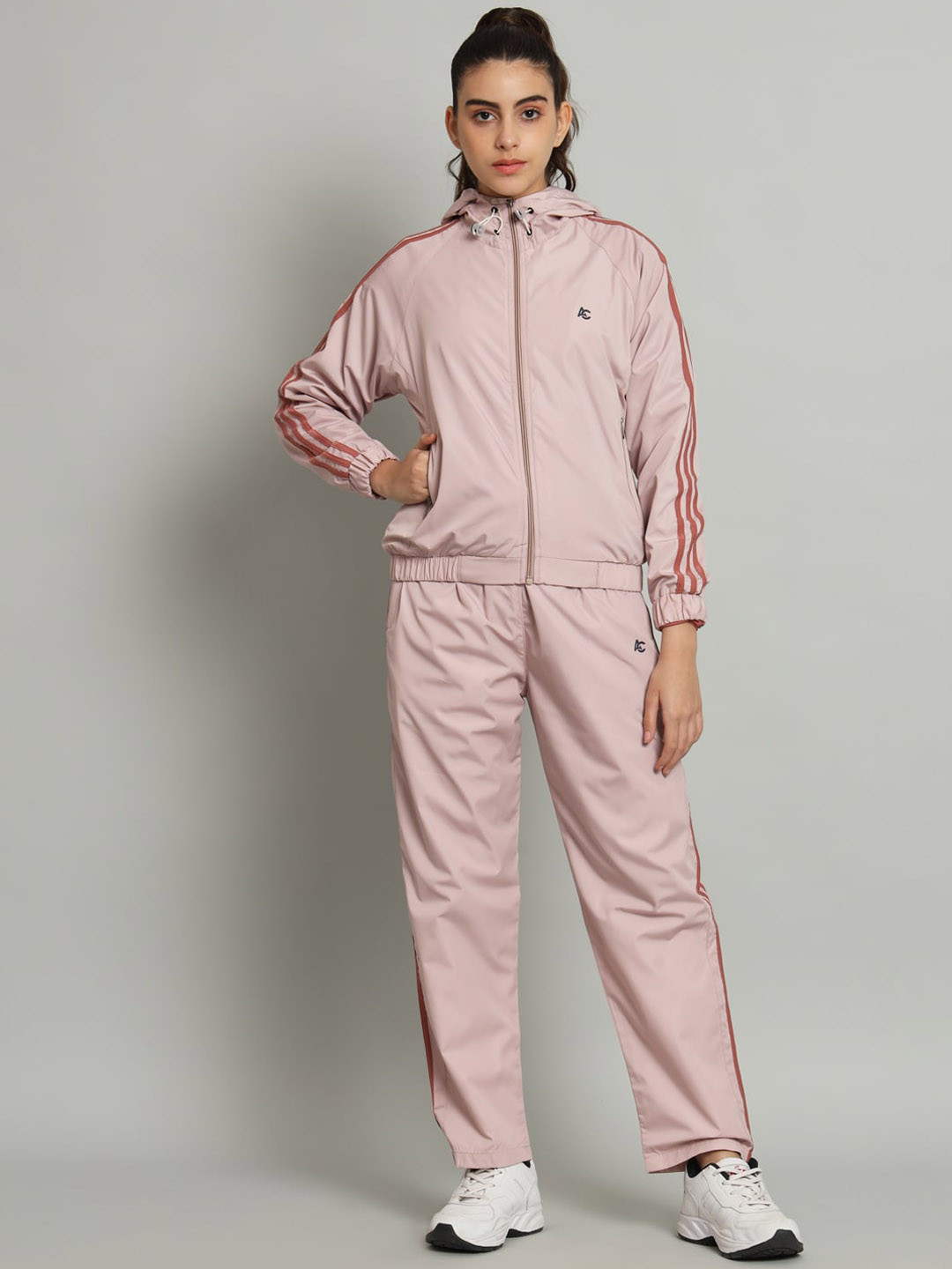 

ANTI CULTURE Hooded Sports Tracksuits, Peach