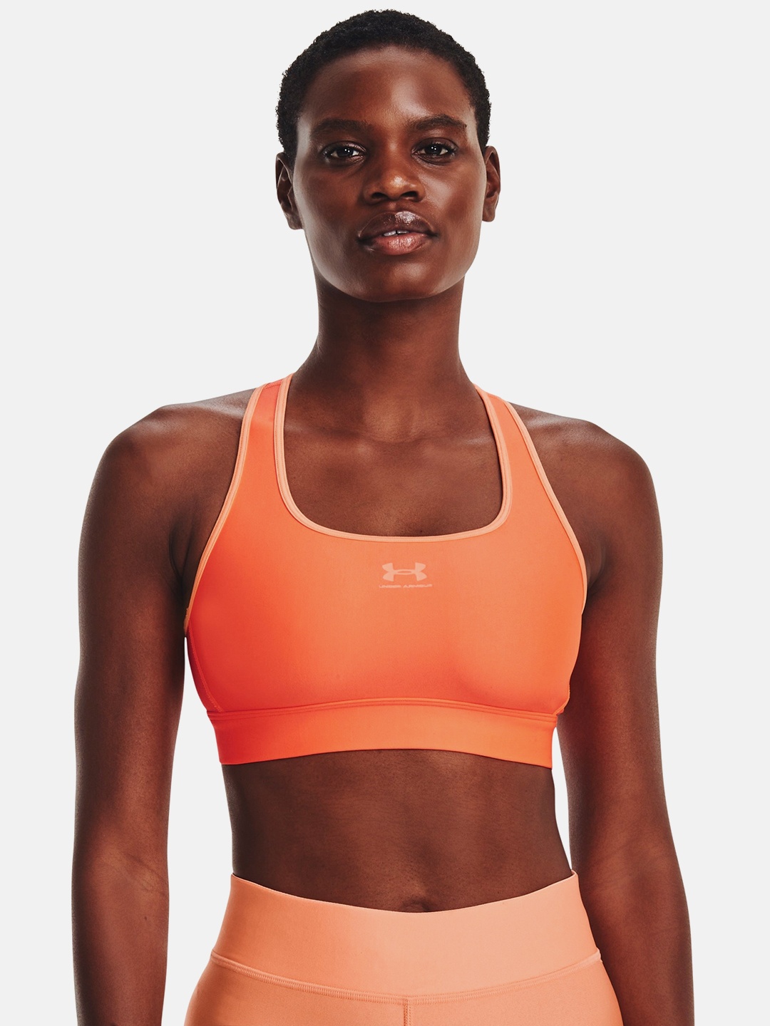 

UNDER ARMOUR Full Coverage Heatgear Sports Bra, Orange
