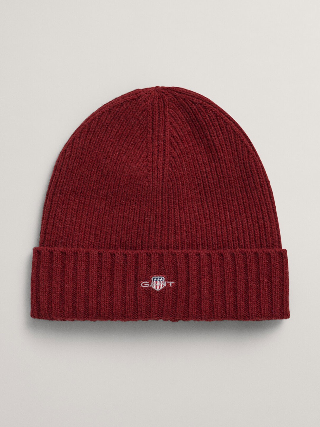 

GANT Men Self Design Beanie, Red