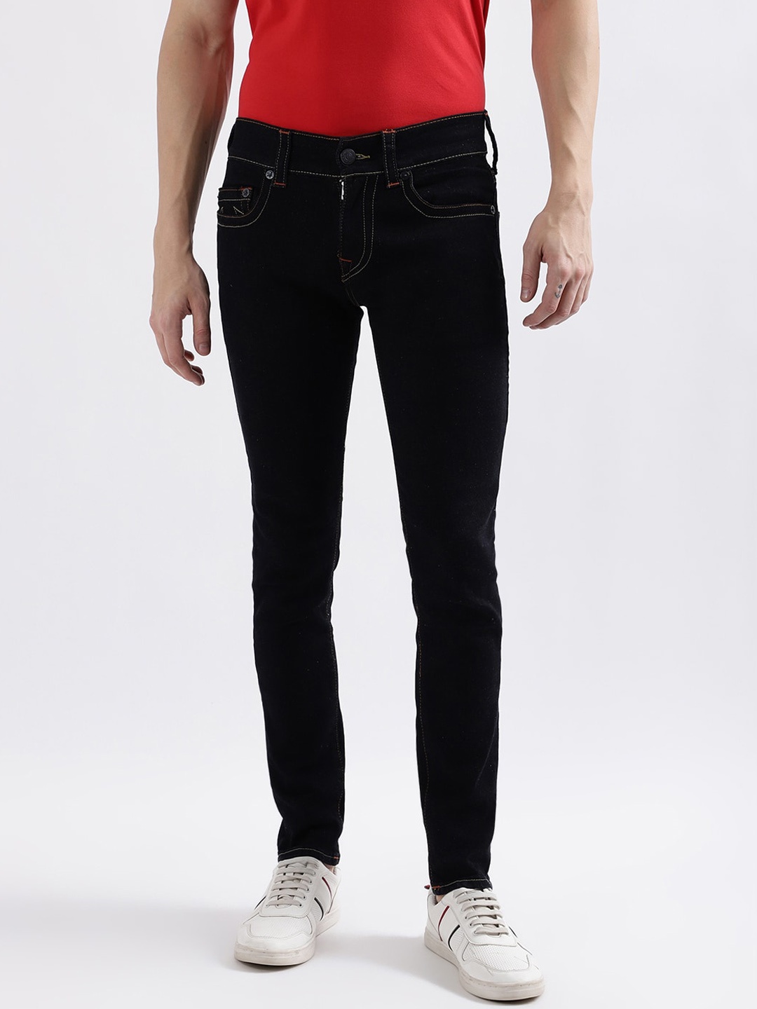 

True Religion Men SN Matt Mid-Rise Skinny Fit Jeans, Blue