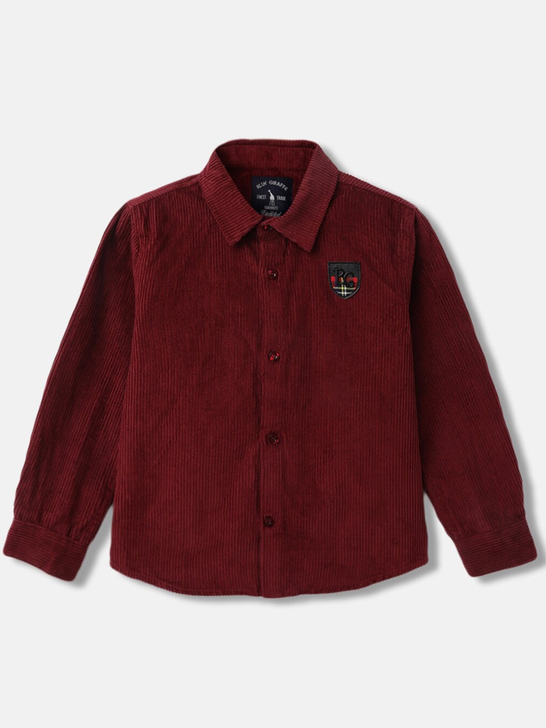 

Blue Giraffe Boys Opaque Casual Shirt, Burgundy