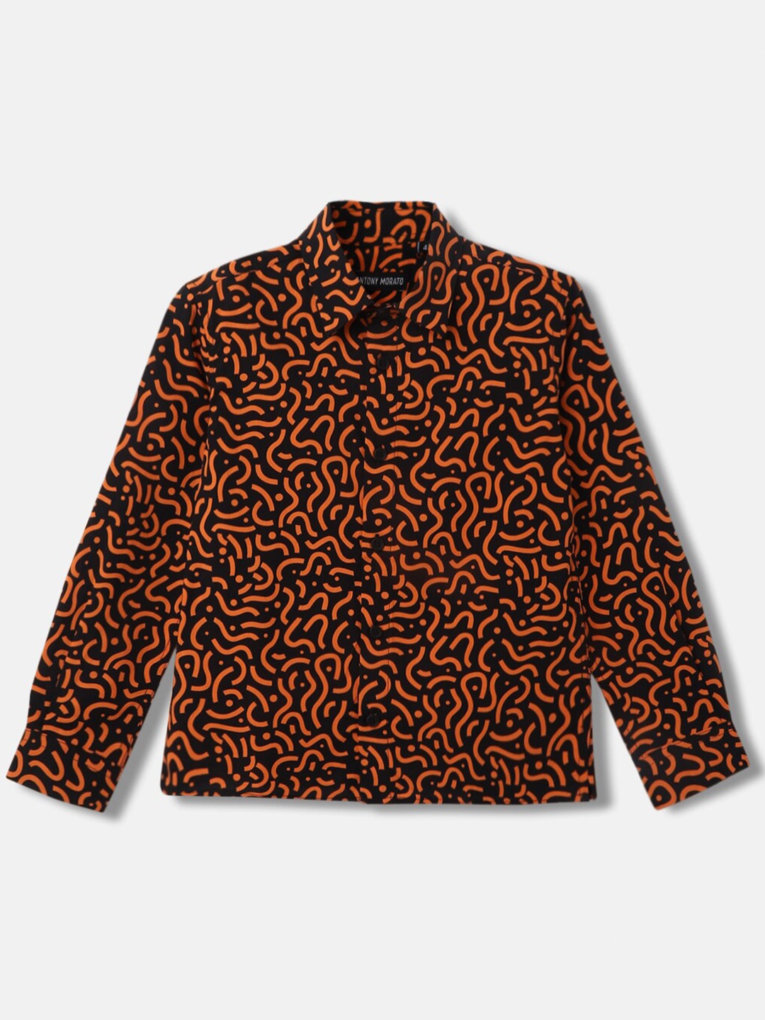 

Antony Morato Boys Opaque Printed Casual Shirt, Black