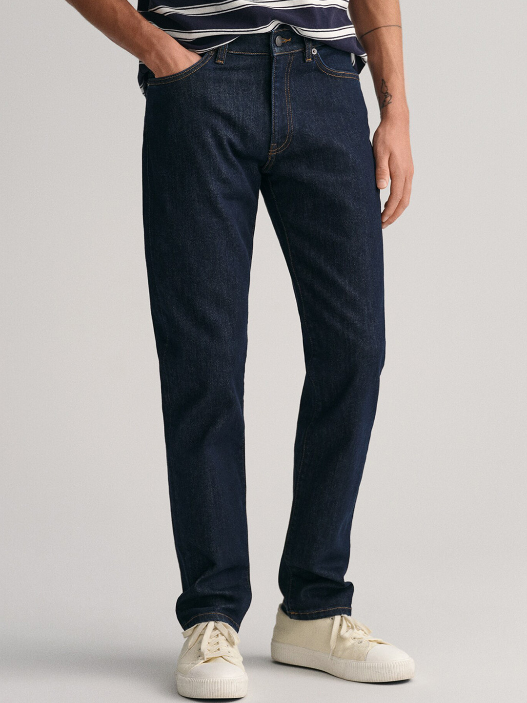 

GANT Men Mid-Rise Slim Fit Jeans, Blue