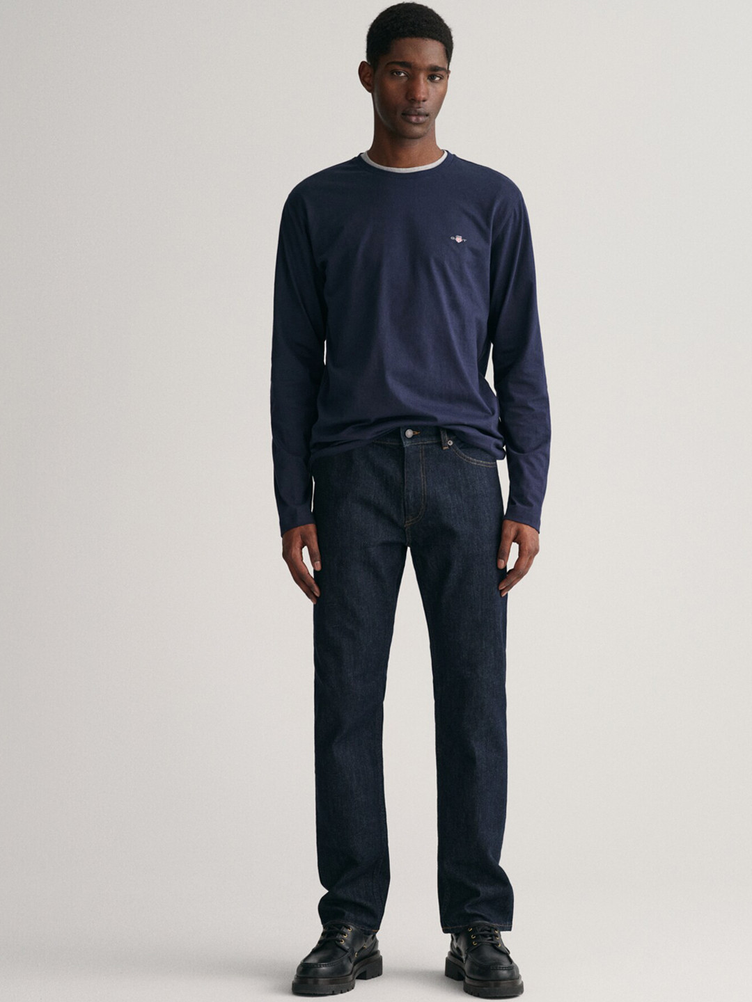 

GANT Men Mid-Rise Regular Fit Cotton Jeans, Blue