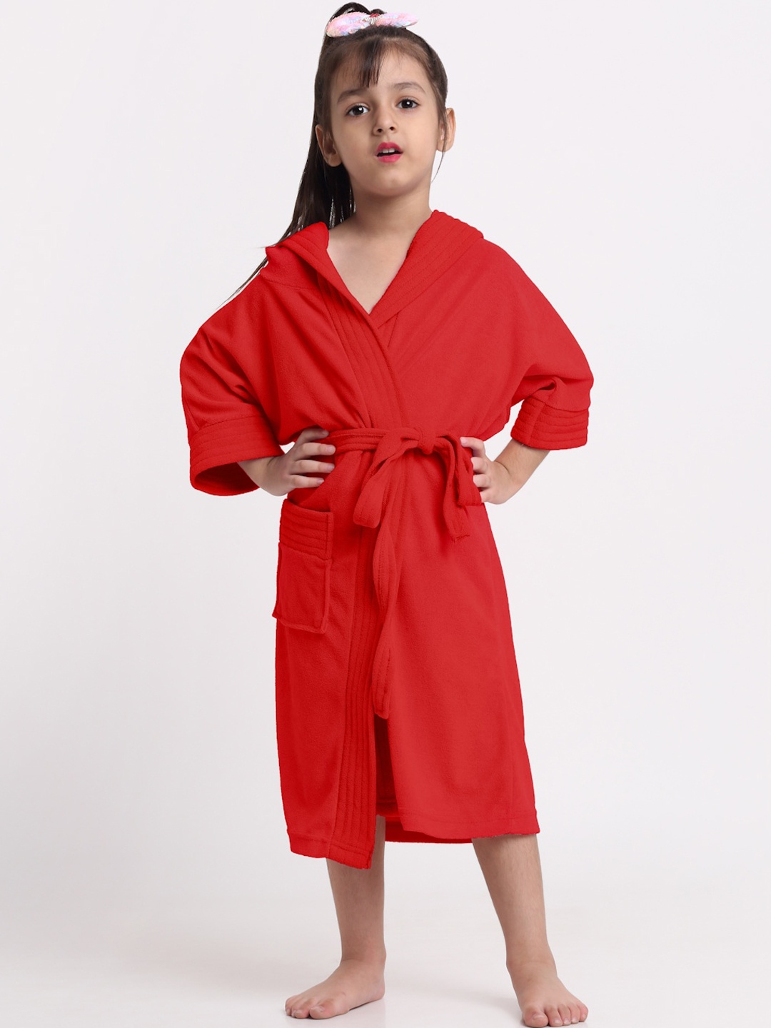 

Creeva Melodious Kids Bathrobe, Red