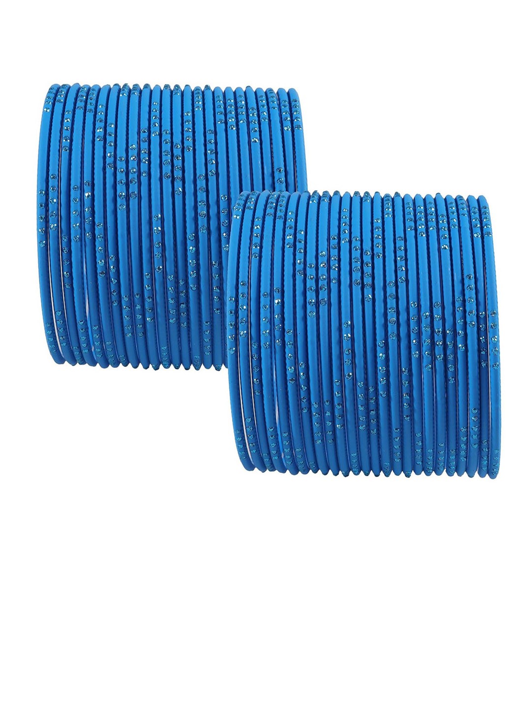 

NMII Set Of 48 Glossy Bangles, Blue