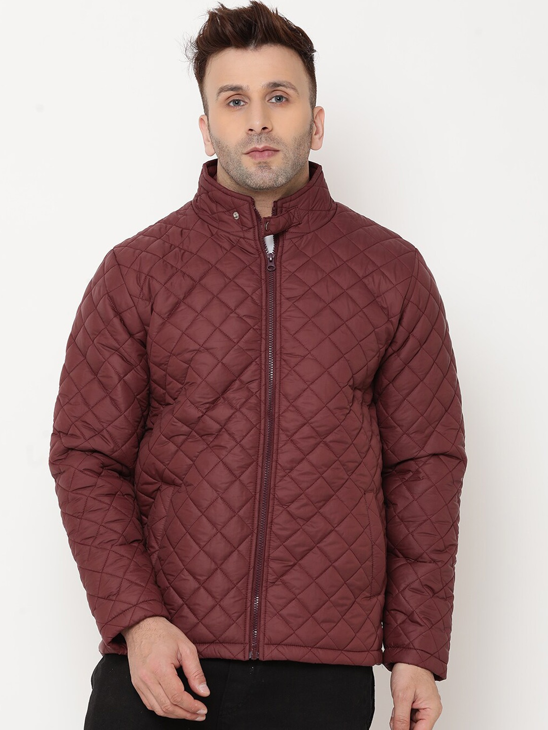 9ty3ree Insulator Quilted Jacket, Maroon