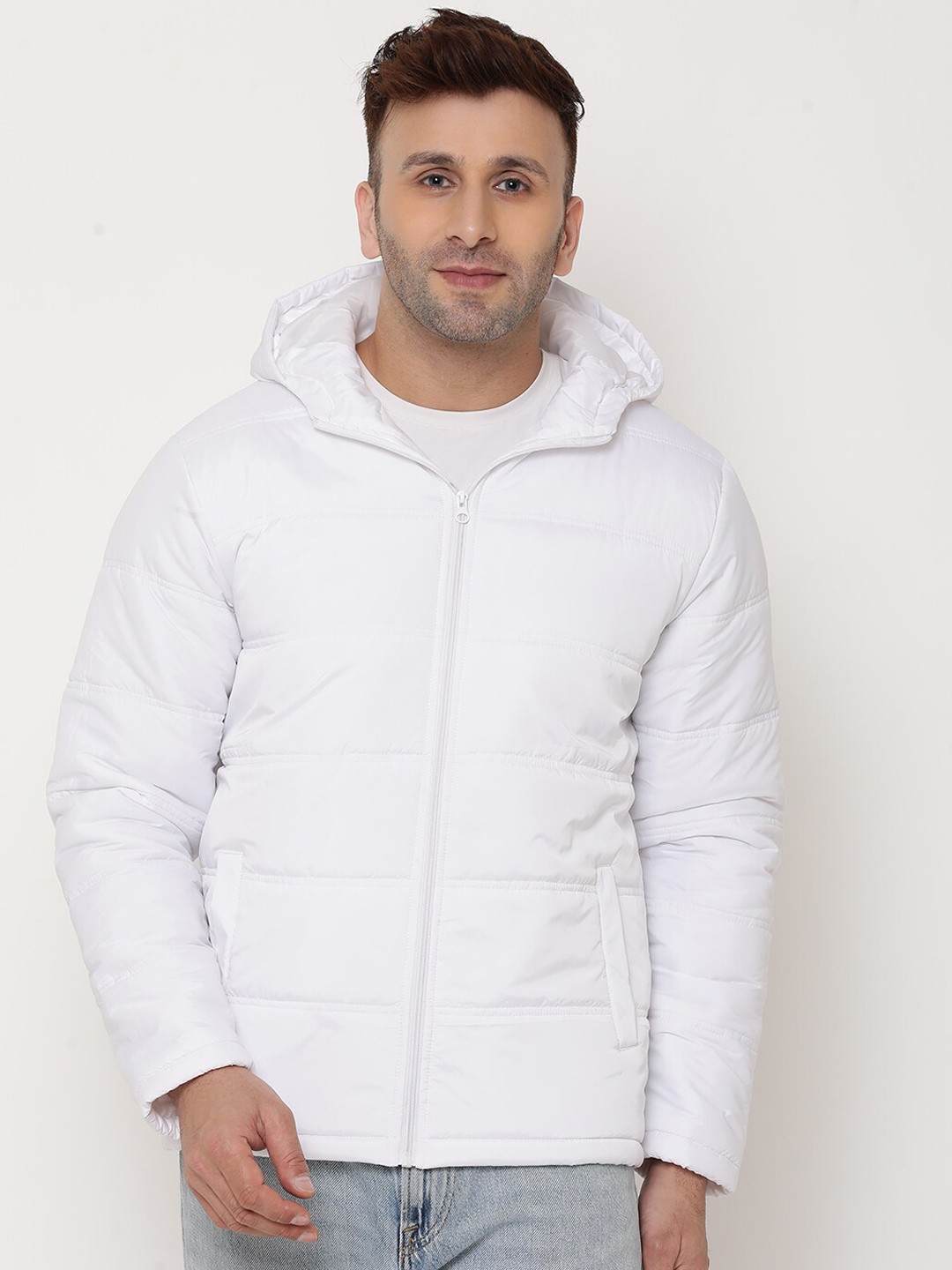 

9ty3ree Hooded Insulator Padded Jacket, White