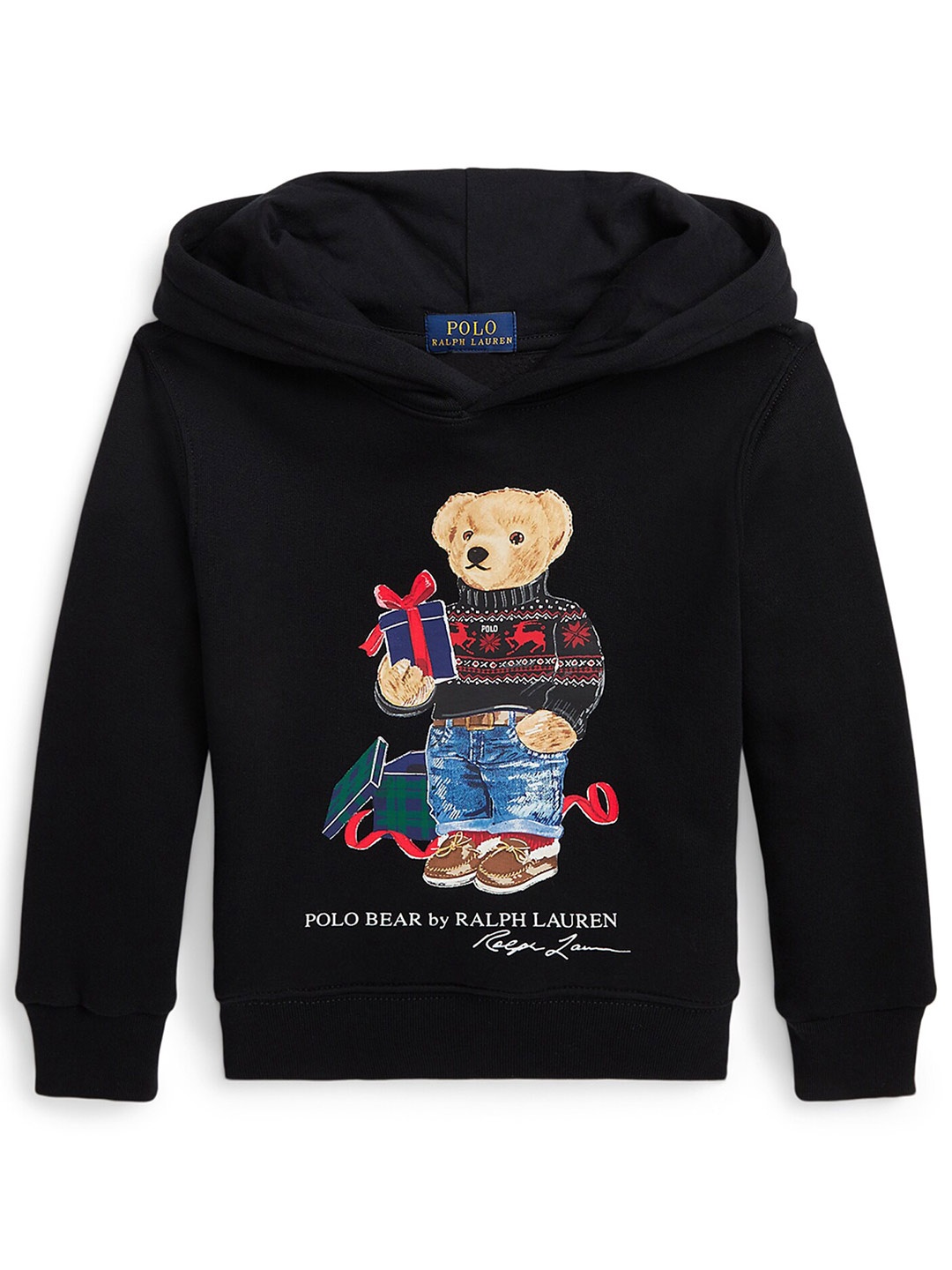

Polo Ralph Lauren Boys Polo Bear Graphic Printed Hooded Sweatshirt, Black