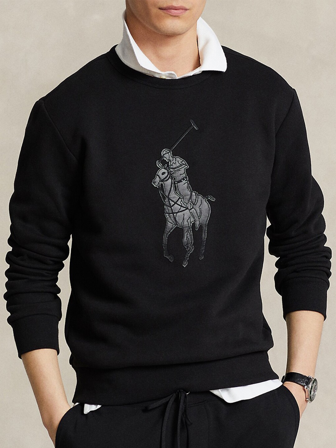 

Polo Ralph Lauren Big Pony Graphic Printed Sweatshirt, Black