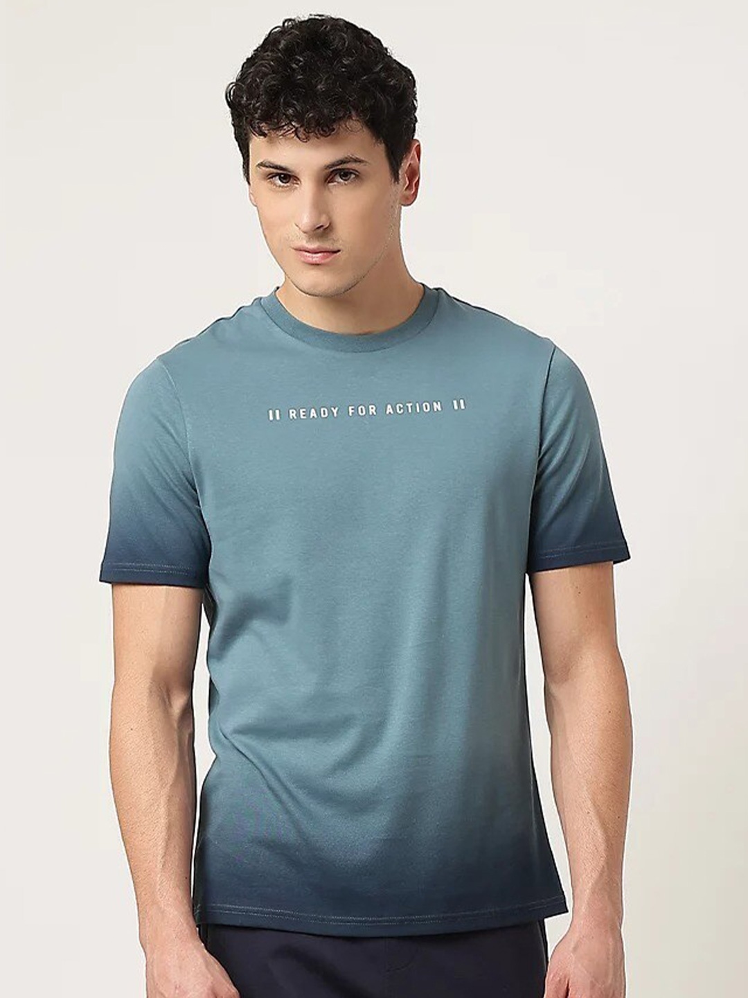 

Marks & Spencer Typography Printed Pure Cotton T-shirt, Green
